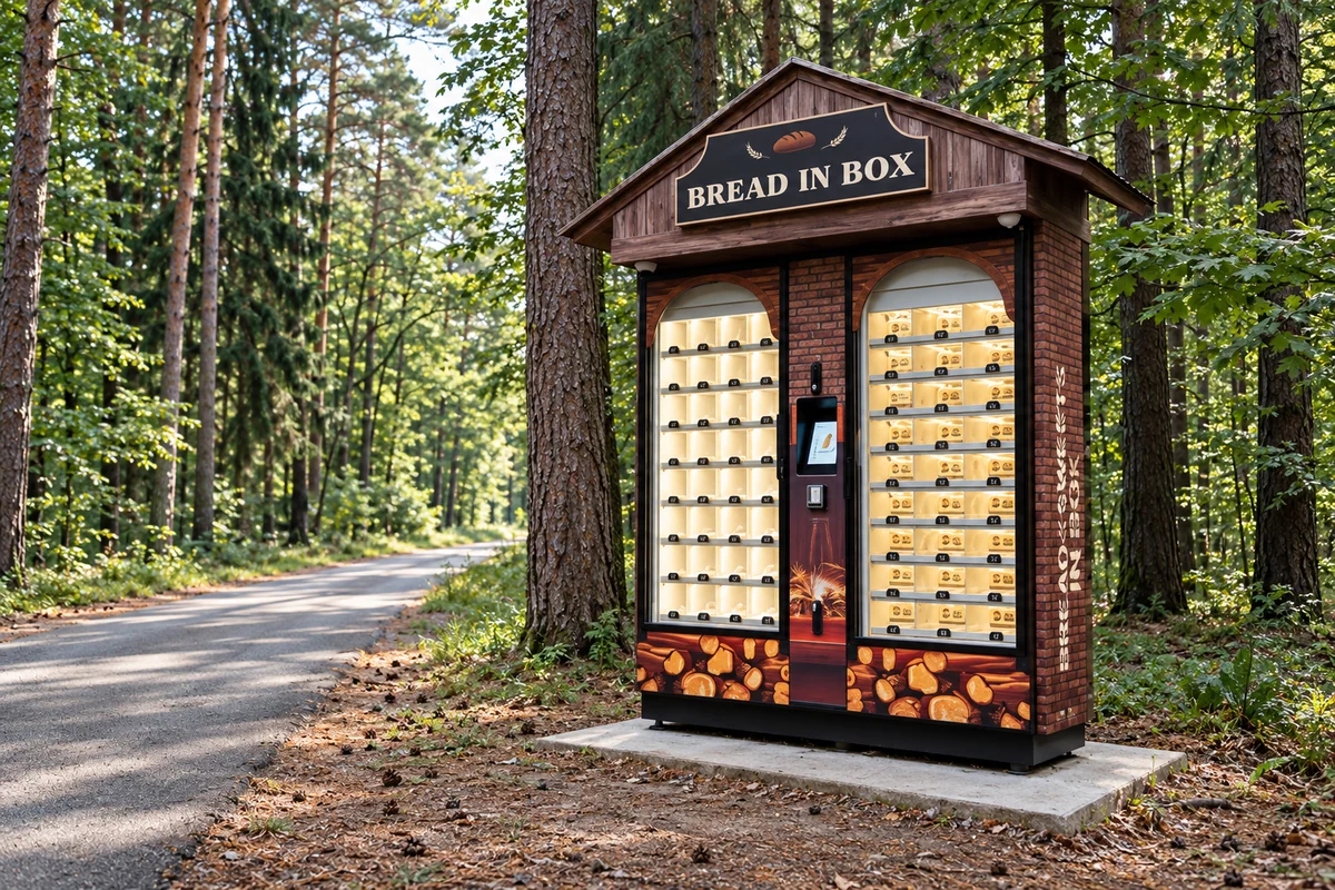 Kaader Bread in Boxi reklaamvideost. Töödeldud kaanefoto.
